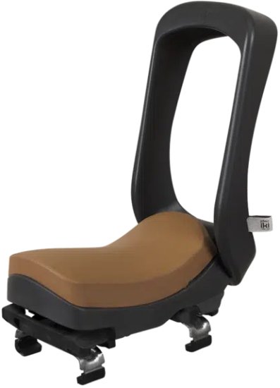 מושב ילדים אחורי Junior לאופניים עם התקן לסבל מבית Urban Iki - צבע Bincho Black/Kurumi Brown