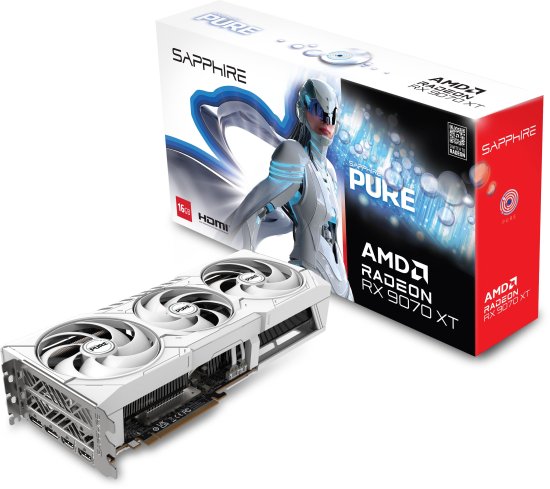 כרטיס מסך Sapphire Radeon RX 9070 XT PURE OC 16GB GDDR6