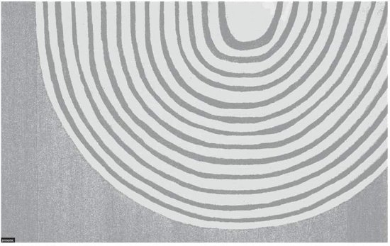 שטיח אמבטיה עם פטנט ספיגה 50x80 ס''מ דגם Art Rainbow מבית Fennoma - צבע אפור