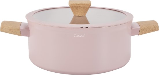 סיר 24 ס''מ 4.45 ליטר סדרת Oxford מבית Buona Casa - צבע ורוד