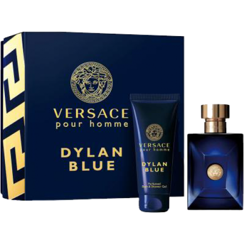 מארז בושם לגבר 100 מ"ל + ג'ל רחצה 100 מ"ל Versace Pour Homme Dylan Blue או דה טואלט
