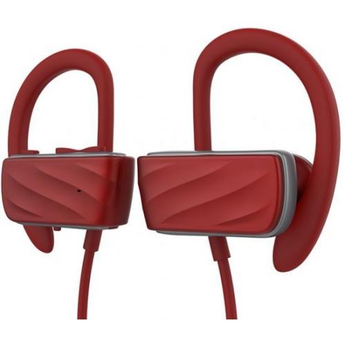 אוזניות סטריאו ספורט אלחוטיות Eco Music Bluetooth – צבע אדום