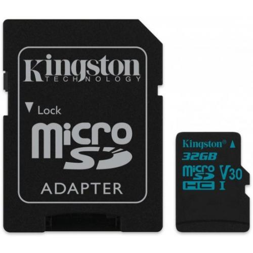 אונליין   Kingston Canvas Go Micro SDHC U3 UHS-I SDCG2/32GB -  32GB