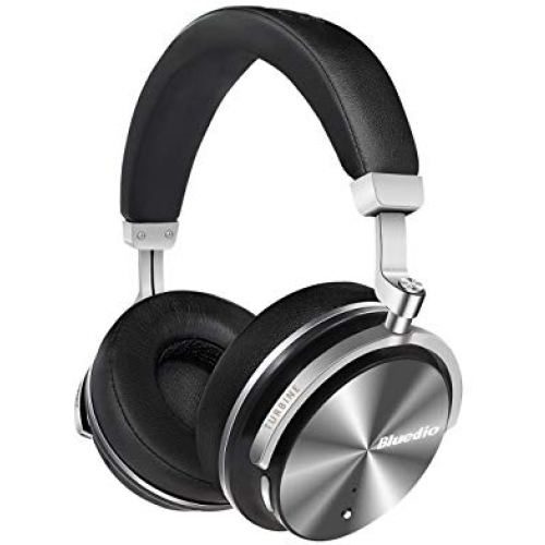 אוזניות קשת Over Ear אלחוטיות עם מיקרופון וביטול רעשי רקע Bluedio T4S Superior Version Bluetooth – צבע שחור