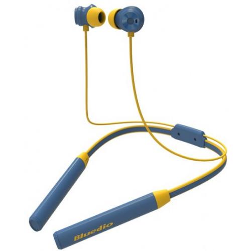 אוזניות עורף אלחוטיות עם ביטול רעשי רקע ומיקרופון כפול Bluedio TN2 – צבע כחול