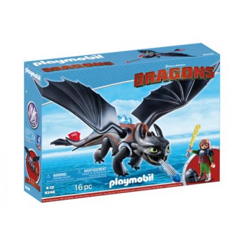 היקאפ והדרקון "שום שן" מסדרת הדרקונים Playmobil 9246