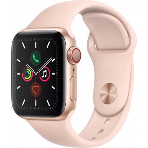 אונליין   Apple Watch Series 5 GPS + Cellular 40mm   Gold Aluminium   Pink Sand Sport
