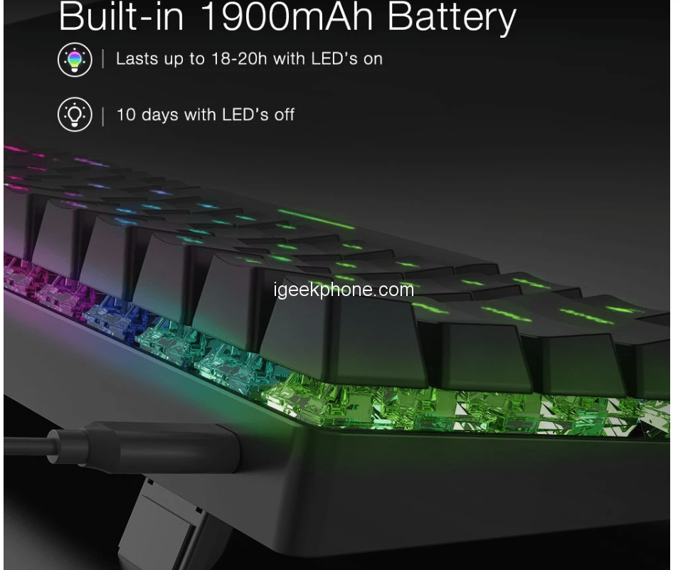 קופון הנחה למקלדת אלחוטית BlitzWolf® BW-KB1 Wireless bluetooth Keyboard