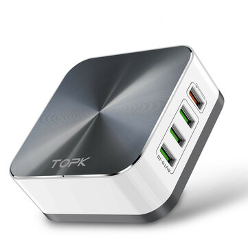 קופון הנחה לTOPK 50W Quick Charge 3.0 8 Port USB Charger Power