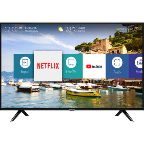 אונליין   Hisense 49 Inch Dual Core Full HD Smart LED TV 49B6100IL