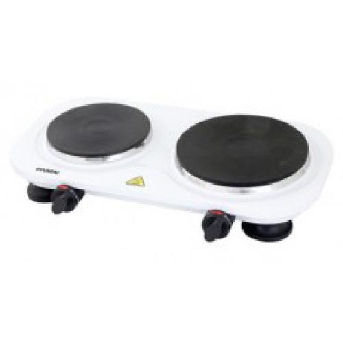 אונליין כירה חשמלית כפולה Hyundai HAP-401-D6W 2500W - צבע לבן