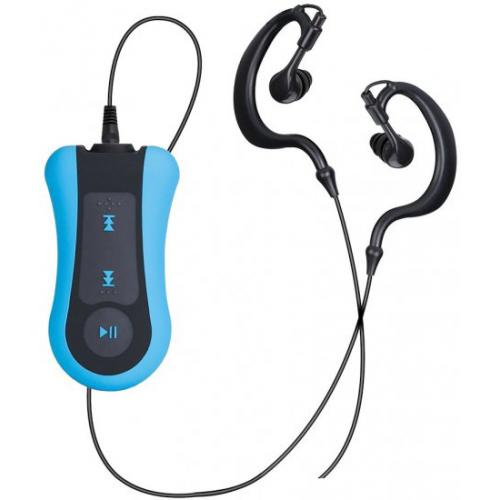 נגן MP3 עמיד במים עם אוזניות Silver Line SPLASH100 – בנפח 8GB – צבע כחול