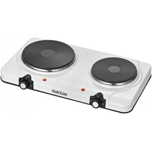 אונליין כירה חשמלית כפולה Gold Line ATL-104 - צבע לבן