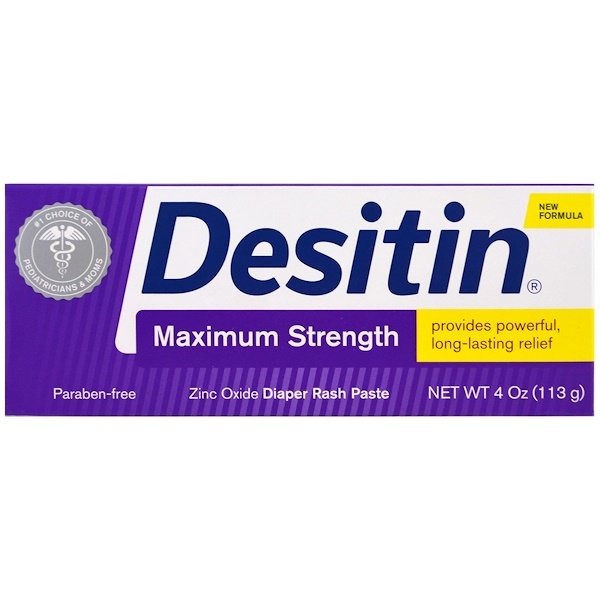 Desitin‏, משחת תפרחת חיתולים, עוצמה מרבית, 113 גר' (4 oz), הזמנה מאייהרב – iHerb