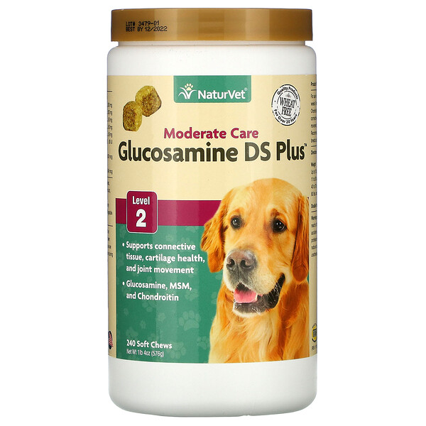 NaturVet‏, Glucosamine DS Plus, Level 2, 240 Soft Chews, 20 oz (576 g), הזמנה מאייהרב – iHerb