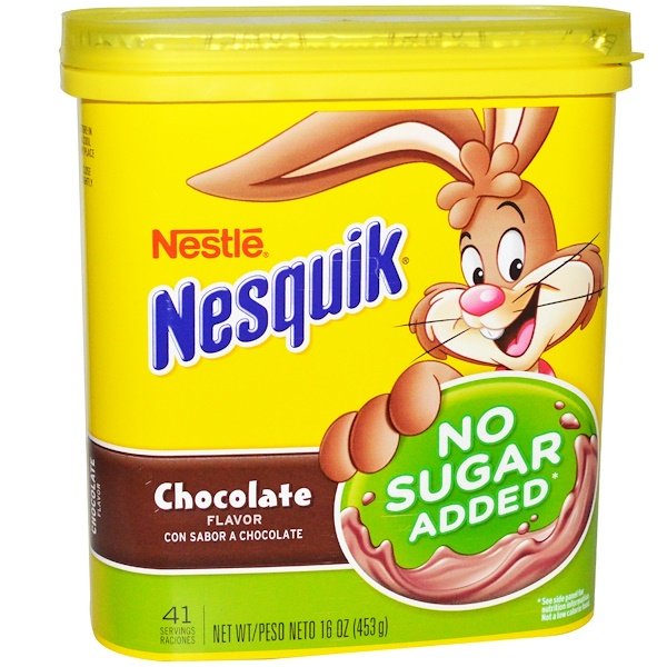 Nesquik Nestle Chocolate Flavor No Sugar Added Oz G Iherb