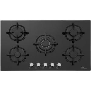אונליין כיריים גז 5 להבות בישול Sol F9GBCT-694 - זכוכית שחורה