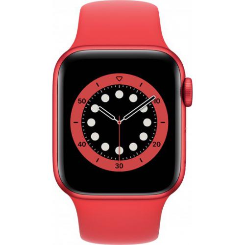אונליין   Apple Watch Series 6 GPS + Cellular 40mm   Red Aluminum   Red Sport Band