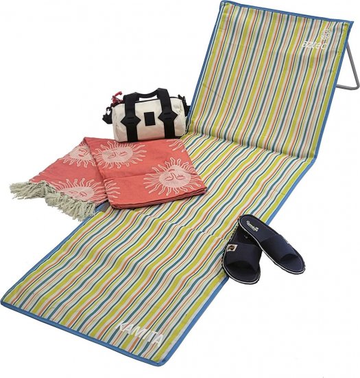 מחצלת עם משענת גב Aztec Kamita 21A - כחול/צהוב/כתום