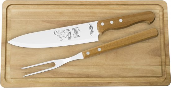 סט גריל 3 חלקים הכולל סכין שף