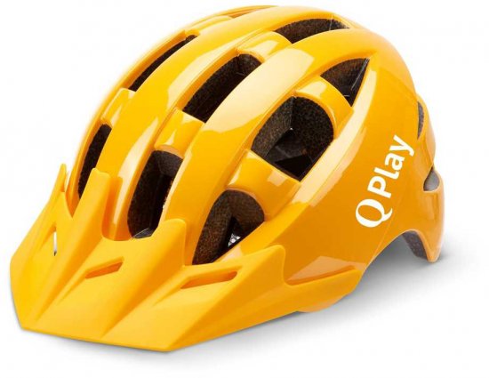 קסדה מבית Qplay - מידה S-M גודל 50-55 ס''מ - צבע צהוב