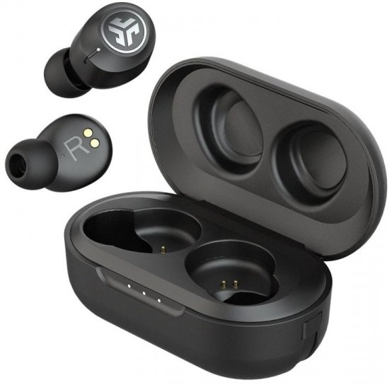 אוזניות גיימינג תוך אוזן אלחוטיות JLab JBuds Air ANC True Wireless - צבע שחור