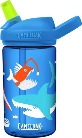 בקבוק שתייה לילדים 400 מ''ל CamelBak Eddy Kids Plus - צבע כחול זוהר בחושך