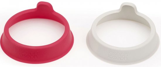 זוג טבעות טיגון עגולות מסיליקון מבית Joseph Joseph Duo