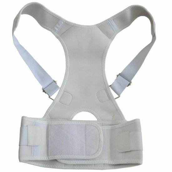חגורת יישור לגב ולכתפיים Gav Medic מידה XXL - צבע לבן