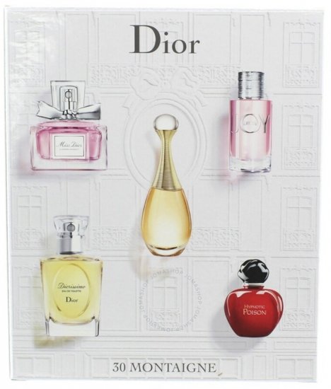 מארז בושם לאישה 7.5X2 מ''ל + 5X3 מ''ל Christian Dior או דה טואלט E.D.T  / או דה פרפיום E.D.P