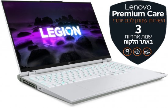 מחשב נייד Lenovo Legion 5 Pro 16ITH 82JF003PIV - צבע לבן