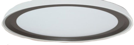 מנורה צמודת תקרה עגולה Lumitec Plate 3000-6500K 75W גוון אור מתחלף + שלט - צבע לבן