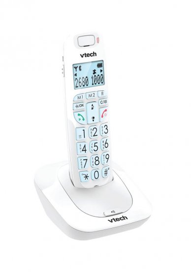 מציאון ועודפים - טלפון אלחוטי לכבדי שמיעה Vtech SLB-150 - צבע לבן