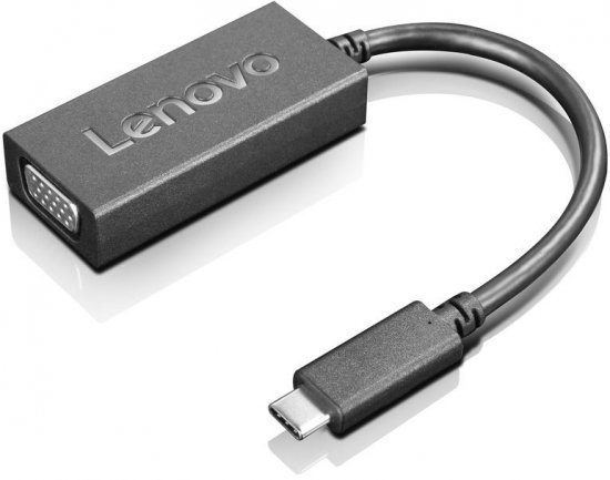 מציאון ועודפים - מתאם מקורי Lenovo מחיבור USB Type-C זכר לחיבור VGA נקבה
