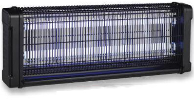 מציאון ועודפים - קטלן יתושים רשת אלומיניום GLEECON GF-GC240-4 2X20W 4000V - צבע שחור