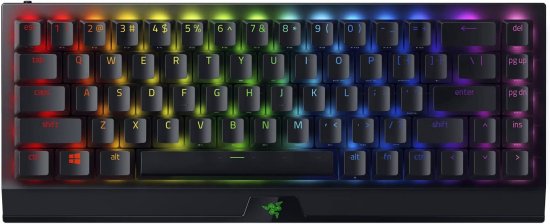 מקלדת גיימינג מכאנית אלחוטית Razer BlackWidow V3 Mini HyperSpeed 65% Green Switch - צבע שחור