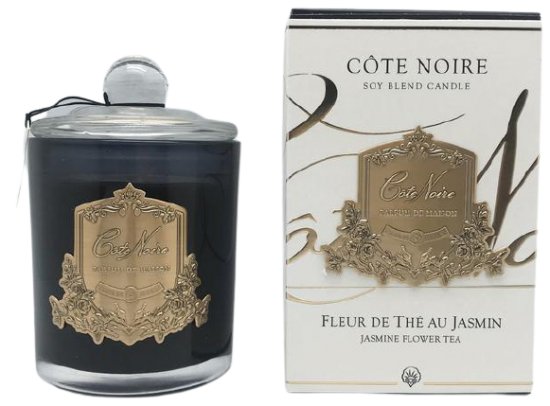 נר ריחני 75 גרם Cote Noire Jasmine Flower Tea - זהב