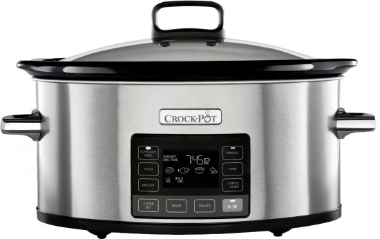 סיר בישול איטי דיגיטלי נירוסטה 5.6 ליטר Crock-Pot TimeSelect