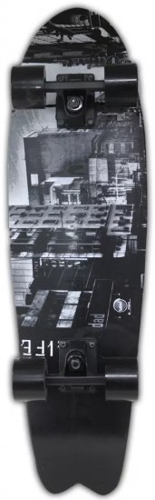 סקייטבורד מעץ 79 ס''מ Shark מבית Skater - צבע שחור אורבני