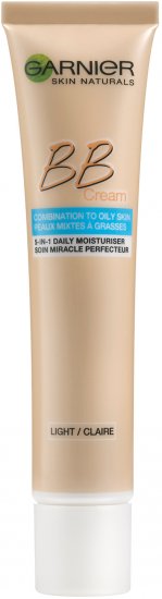 קרם פנים BB מבית Garnier לגוון עור בהיר - נפח 40 מ''ל