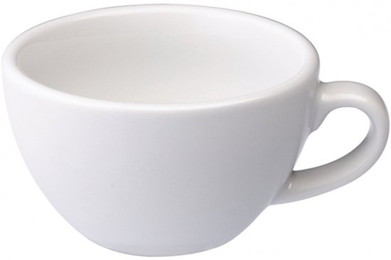 שישיית ספלי לאטה מפורצלן 150 מ''ל Loveramics Egg - לבן