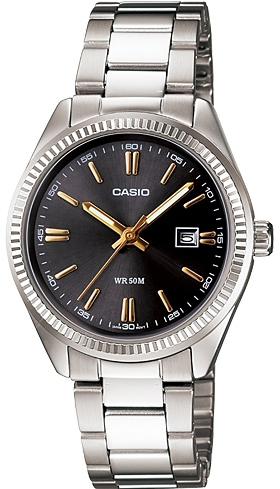 שעון יד אנלוגי יוניקסקס עם רצועת מתכת Casio LTP-1302D-1A2VDF - כסוף