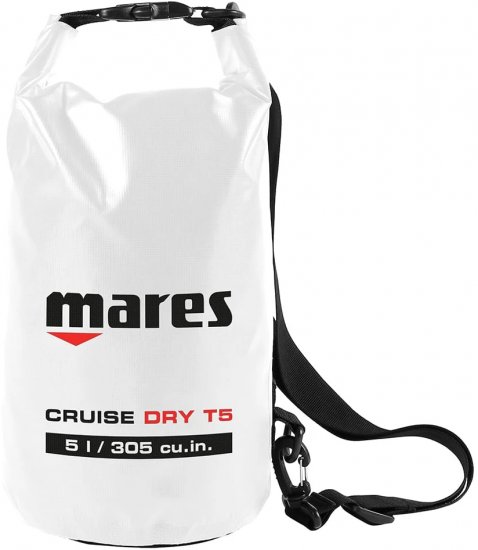 תיק לשמירה על ציוד יבש בנפח 5 ליטר Mares CRUISE Dry Bag - לבן