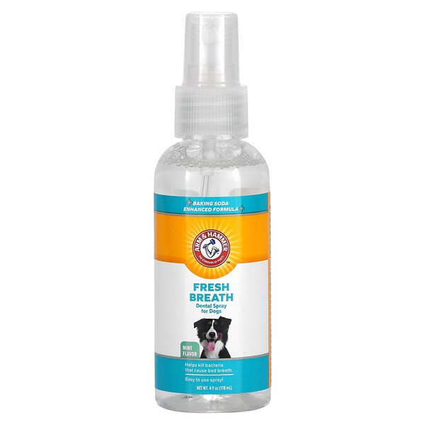 Arm & Hammer‏, Fresh Breath, Dental Spray For Dogs, Mint, 4 fl oz (118 ml), הזמנה מאייהרב – iHerb