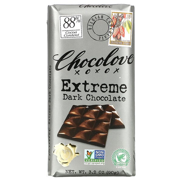 Chocolove‏, שוקולד מריר במיוחד, 88% קקאו, 90 גרם (3.2 אונקיות), הזמנה מאייהרב – iHerb