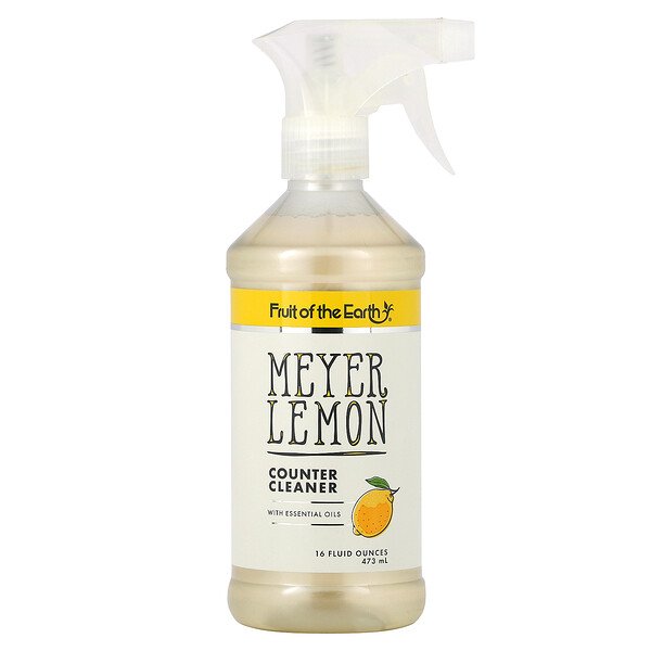 Fruit of the Earth‏, Meyer Lemon Counter Cleaner, 16 fl oz (473 ml), הזמנה מאייהרב – iHerb