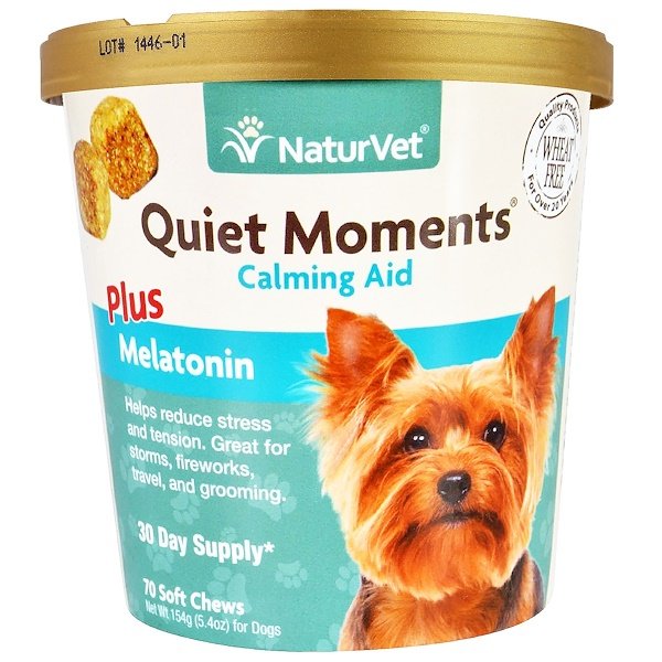 NaturVet‏, Quiet Moments, Calming Aid Plus Melatonin, 70 Soft Chews, הזמנה מאייהרב – iHerb