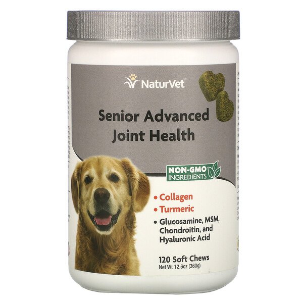 NaturVet‏, Senior Advanced Joint Health, 120 Soft Chews, 12.6 oz (360 g), הזמנה מאייהרב – iHerb