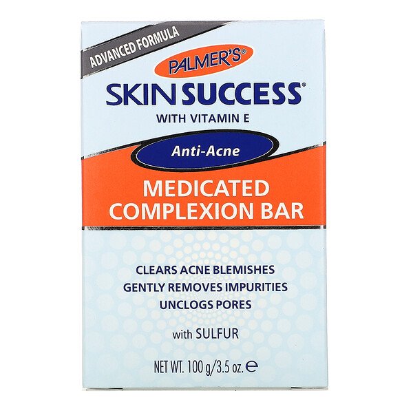 Palmer's‏, Skin Success, Anti-Acne, Medicated Complexion Bar, 3.5 oz (100 g), הזמנה מאייהרב – iHerb