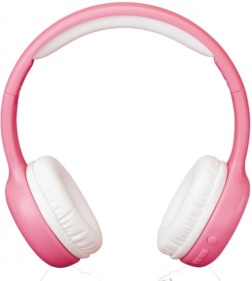 אוזניות Bluetooth אלחוטיות עם הגבלת עוצמת שמע לילדים Lenco HPB-110PK - צבע ורוד